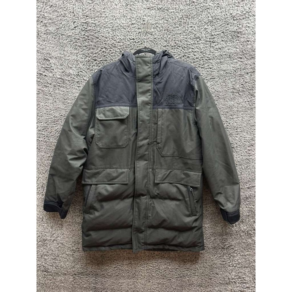 The North Face Biggie McMurdo Down Parka Jacket Moss Green Black Mens Size L